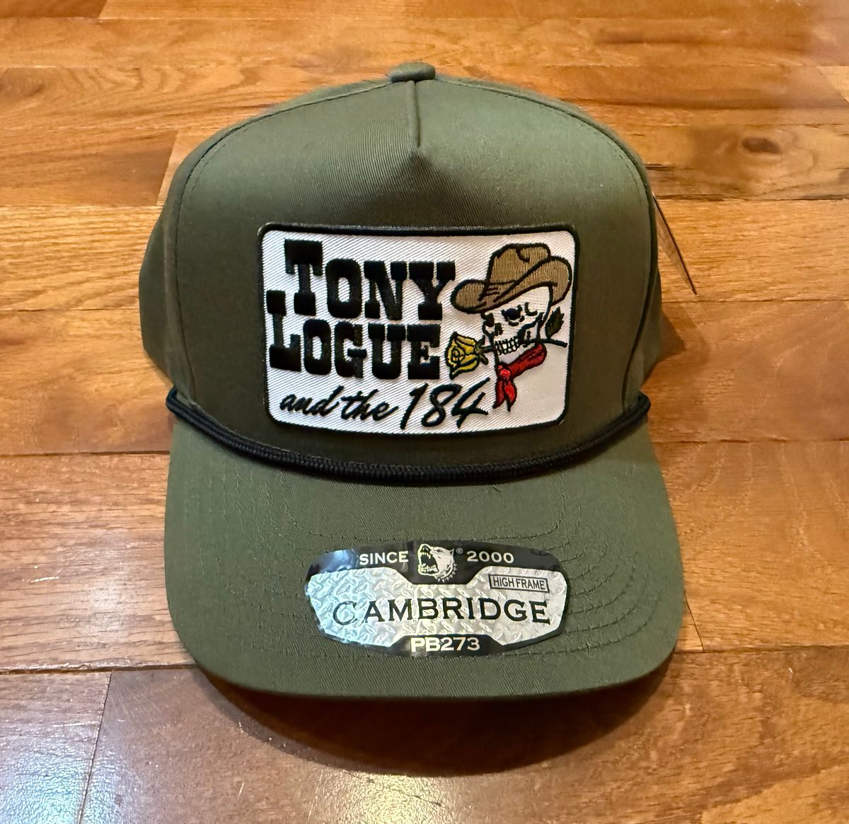 TL184 YELLOW ROSE OLIVE GREEN HAT
