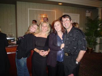 Me & Mar-T & Dennis & Blondie (I didn't get her name.) after pigging out on the many cakes here at Northampton Valley Country Club We had great time here for their belated employee holiday party! Thanks Dennis & Vince & Mr. Sklar
