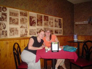 CHRISSY & SHEENA TAKING A LITTLE BREAK! EVERYONE HAS A TWIN, CHRISSY SAW MY TWIN IN JAMAICA! I WISH I WAS THERE! LOL
