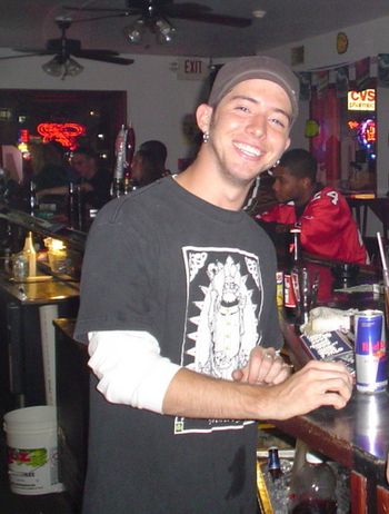 EVAN THE BARTENDER HERE AT ANTHONY'S FLAT IRON
