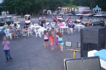 the children started the congo line........
