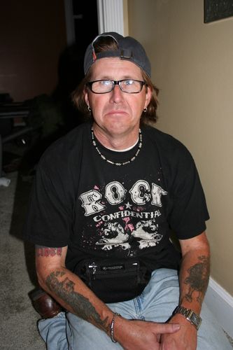 Gene Hadley, SAD thinking about the day he is going to lose his favorite shirt..
