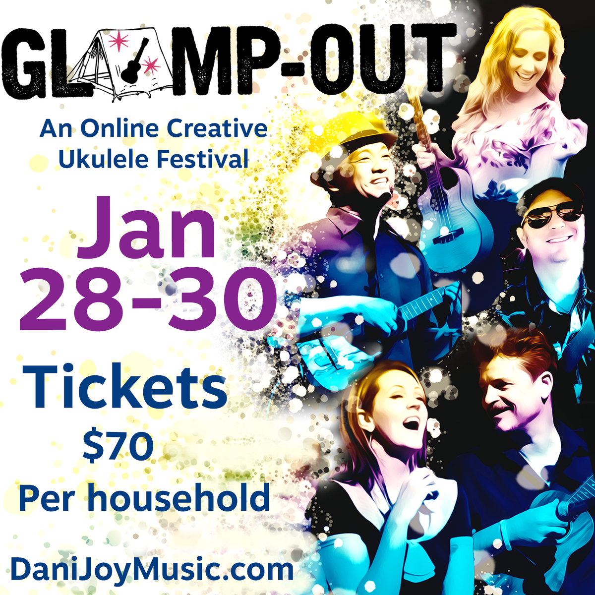 Glamp-out 2022; Creative Ukulele Retreat