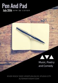 Pen to Pad - Singer, Poetry Comedy Night