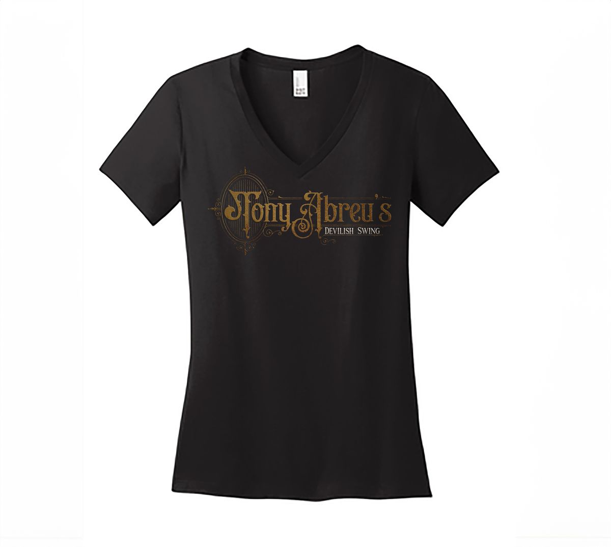 Fitted V-NECK with Copper Logo