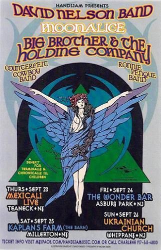 DNB & Moonalice tour 9/24-25-26/2010 Poster by Stanley Mouse
