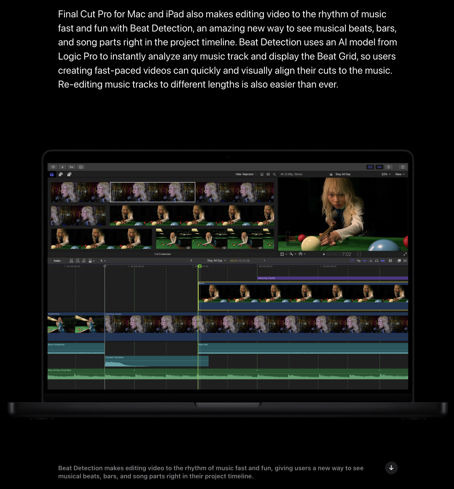 Final Cut Pro Beat Detection AI Beat Analyzer
