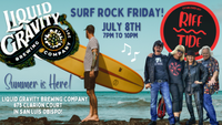 SURF ROCK FRIDAY with RIFF TIDE ft. Debi Red @LIQUID GRAVITY!