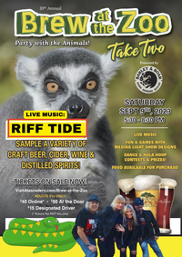BREW AT THE ZOO - TAKE TWO with RIFF TIDE {ft. Debi Red} @CHARLES PADDOCK ZOO in Atascadero!