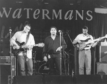 Jordan Patterson remains humble when reflecting on his musical journey. His love for music has taken him to unexpected places around the world, allowing him to perform alongside his musical heroes on the same concert stages that these legendary musicians made famous. Shawn Kellerman, Jordan Patterson, and Anthony Gonsalves / UK 1996
