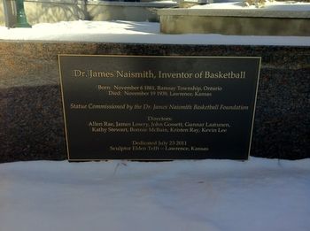 Another claim to fame from Almonte. Dr. James Naismith the inventor of basketball.
