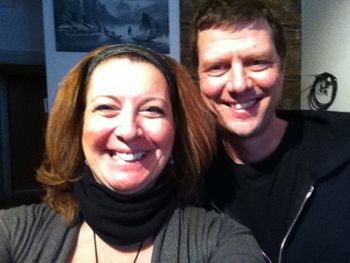 My daily pic with Ken Friesen. A smile a mile wide and ears to match. No wonder I am smiling too!
