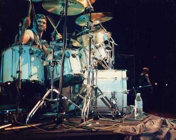 On stage at 'Rock Am Ring' gig Screaming Jets
