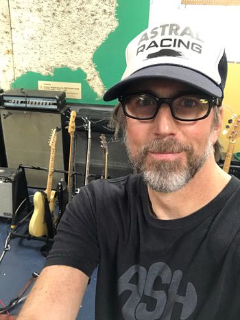 Scott Hall Musician and Songwriter in the studio
