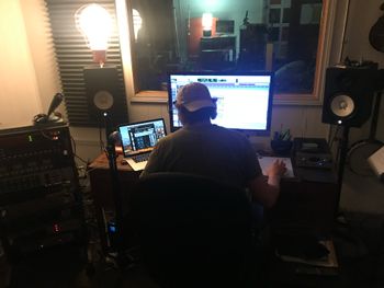 Time Delaney producer in the studio
