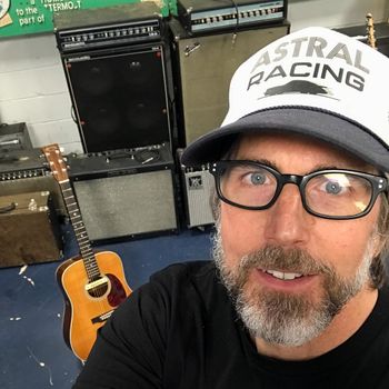 Scott Hall Musician and Songwriter in the studio
