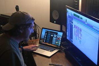 Time Delaney producer in the studio
