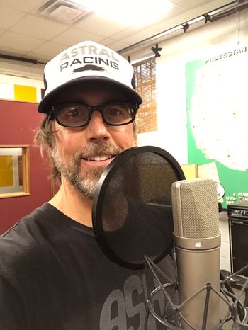 Scott Hall Musician and Songwriter in the studio

