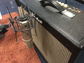 Goodsell amplifier in the studio for Scott Hall musician and songwriter session
