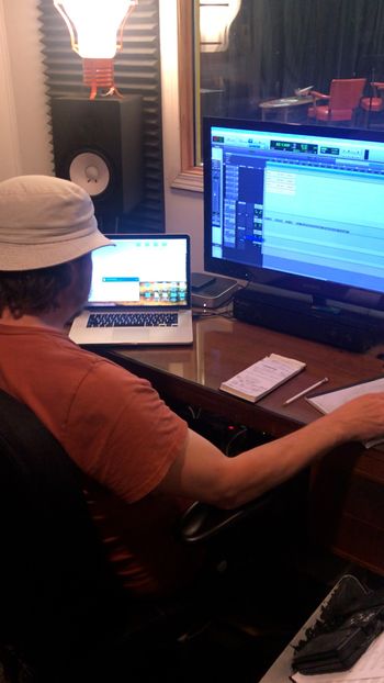 Time Delaney producer in the studio
