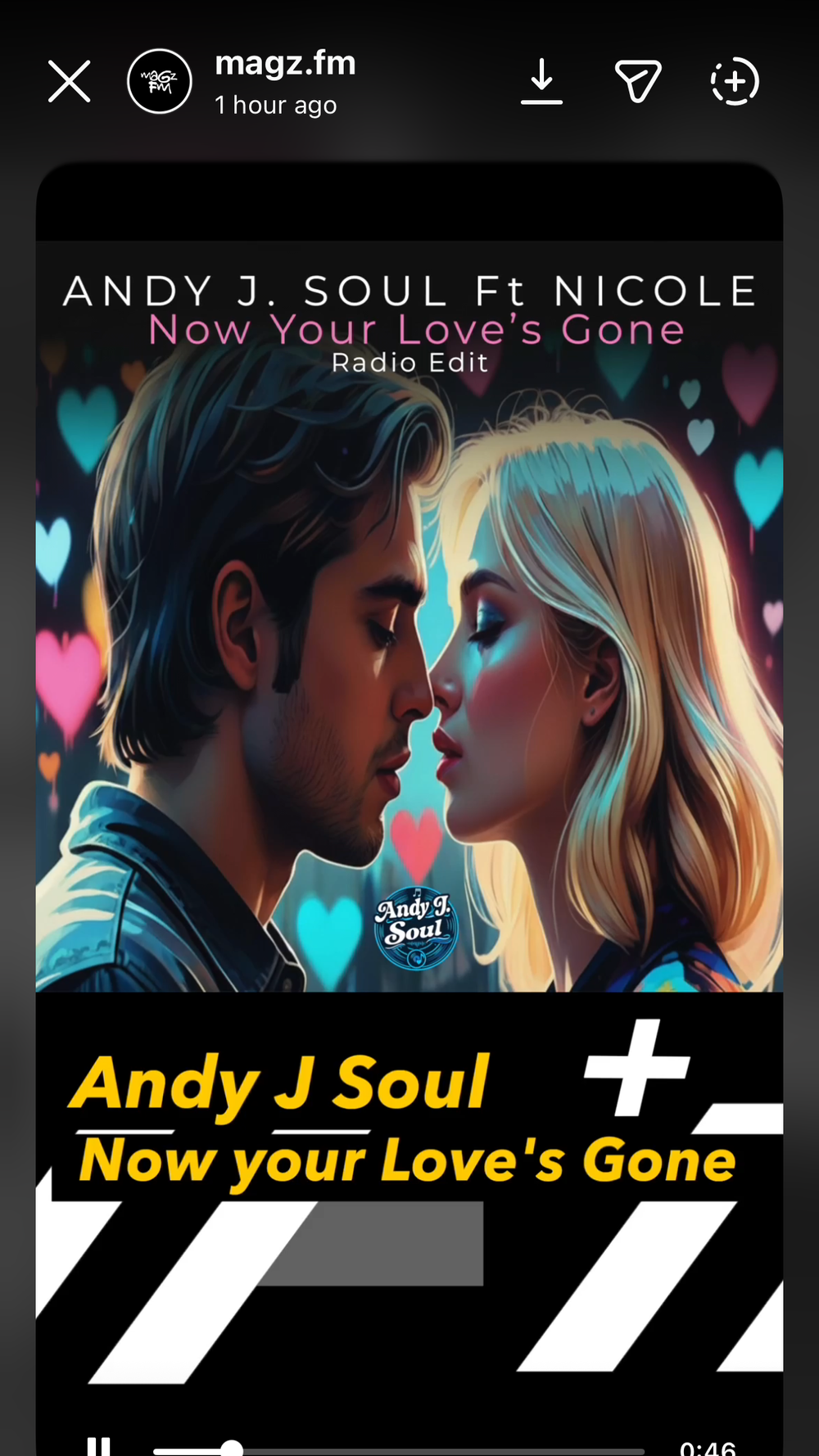 Andy J. Soul 'Now Your Love's Gone' shared on Magz FM