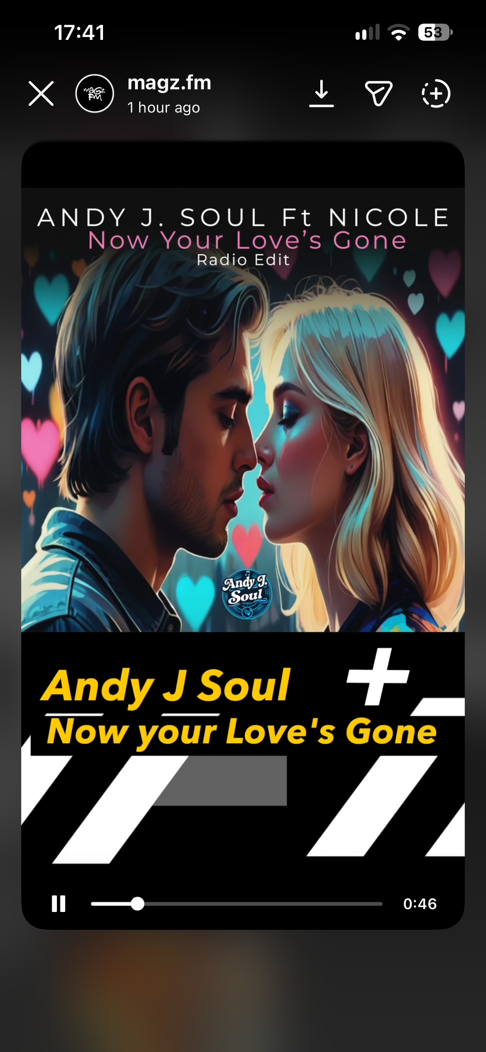 Andy J. Soul 'Now Your Love's Gone' shared on Magz FM