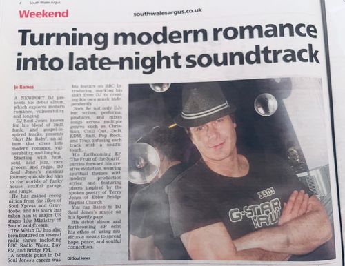 DJ Soul Jones featured in the South Wales Argus