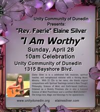 Rev. Faerie Elaine Silver Presents her Music-inspired Program "I Am Worthy."