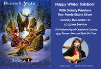 "Rev. Faerie" Elaine Silver Presents her Music-inspired Program "Love and Light" in honor of the Winter Solstice.