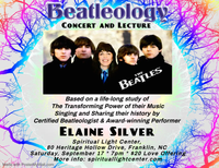 "Beatleology" Concert and Lecture by Certified Beatleologist Elaine Silver.