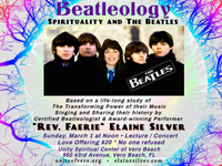 Elaine Silver, Certified BEATLEOLOGIST, presents her 90 minute Concert/Lecture: BEATLEOLOGY: Spiritualality and The BEATLES.