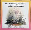 STICKER - Morning Dew and Spiderweb