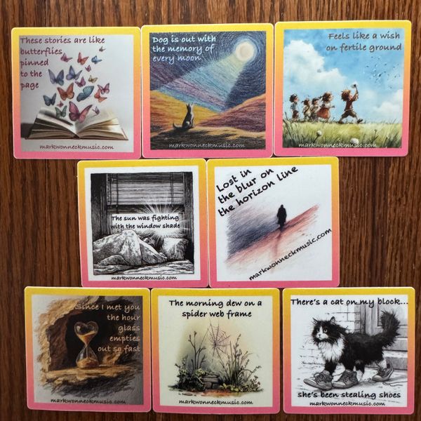 SET OF ALL EIGHT STICKERS!