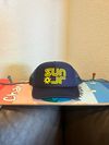 Navy and Sun Yellow Logo'd - Mid profile - Foam Trucker -small head