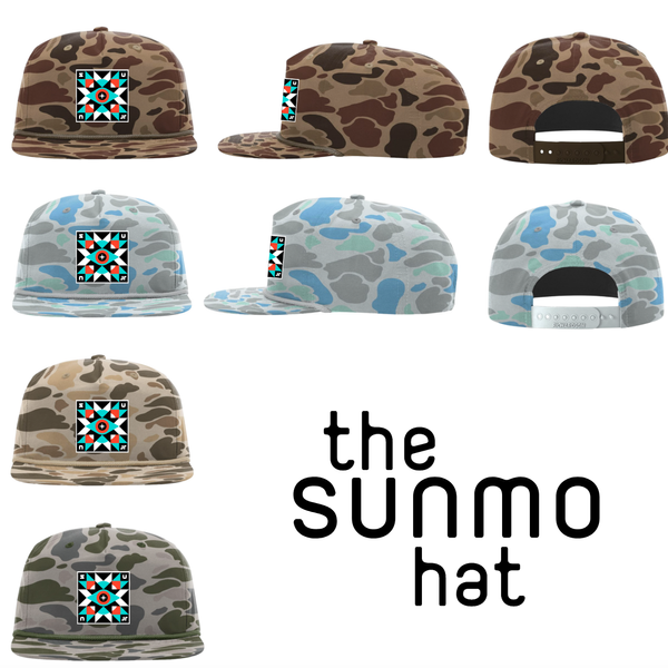 Many Moon Hex - 5 Panel Winter POW Duck Camo Cap + Free Album Download