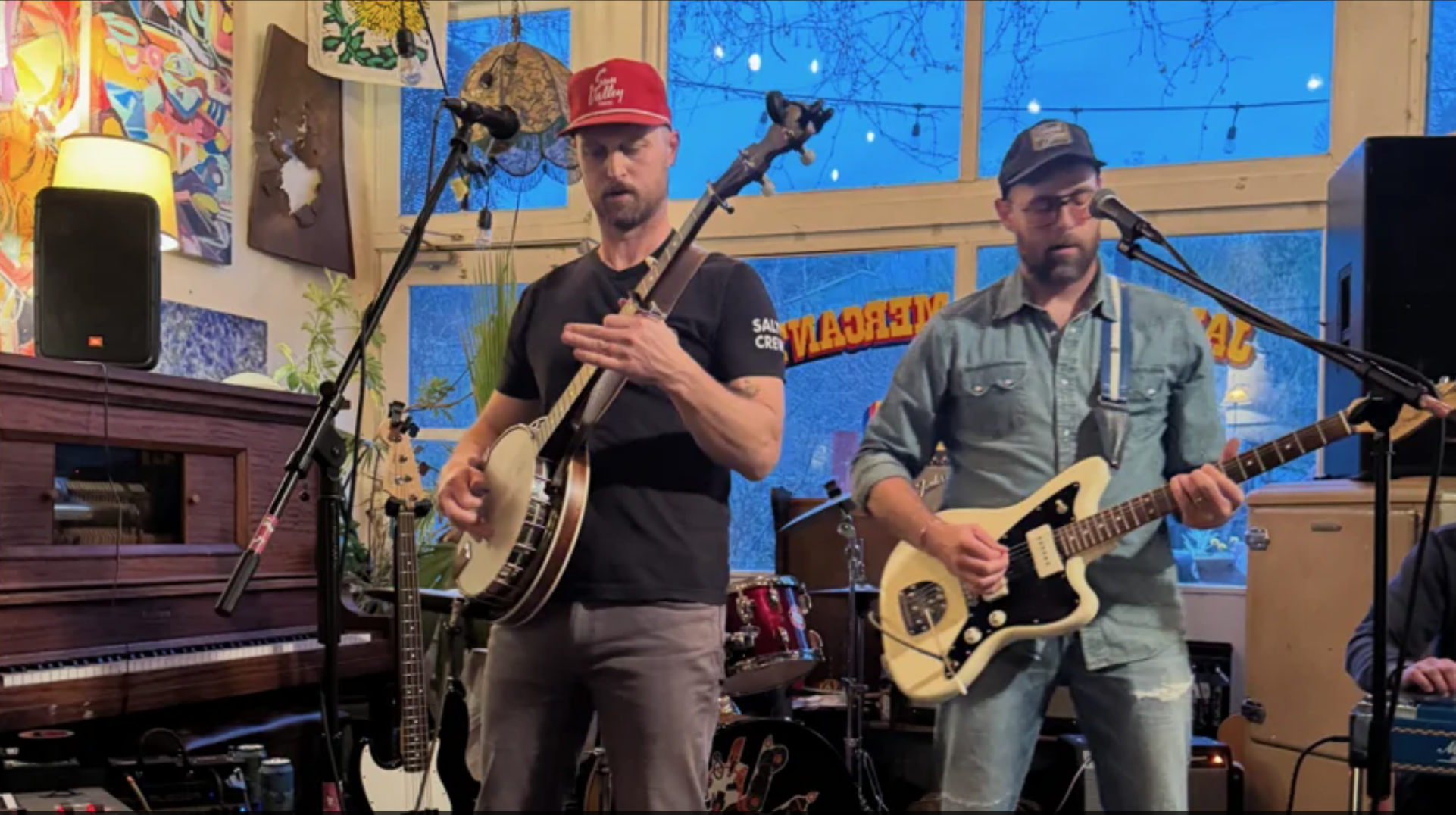 Matt Kubis and Jim Heekin are the vocalist in Sun Jr.. Heekin handles most of the duties and his voice is a hallmark of the band's sound. The band plays on Saturday at The Arts Campus at Willits.
