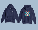 Many Moon Hex - Unisex Hoodie - Navy
