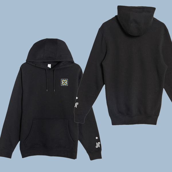 Many Moon Hex Patch Hoodie - Unisex Hoodie - Black