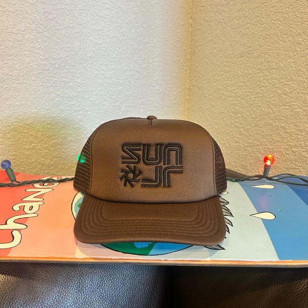 Brown Poly Embroidered Foam Trucker