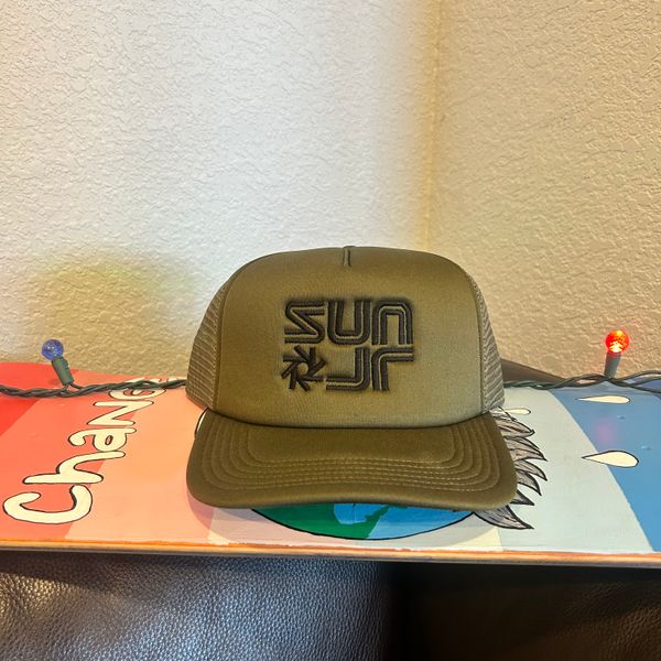 Olive Drab Poly Embroidered Foam Trucker