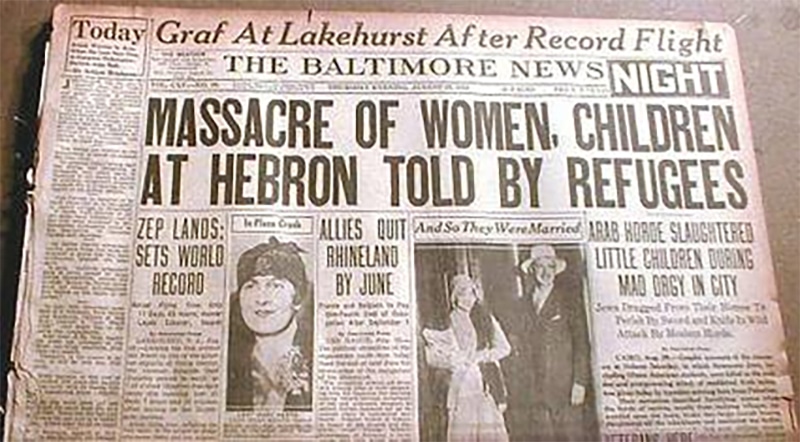 Hebron massacre in 1929