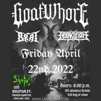 Goatwhore, with Herakleion and Brat