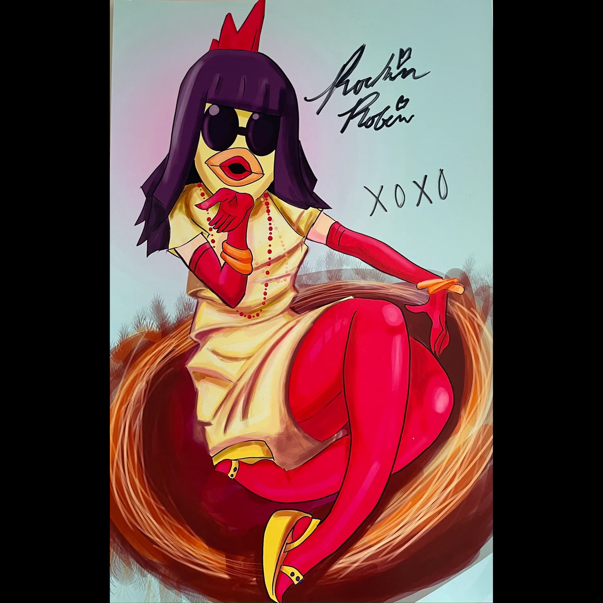 Exclusive Autographed Rockin' Robin 10" X 6.5" Print
