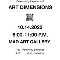 The Return Of Art Dimensions, Mad Art Gallery // Kullus Live Performance