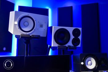 Yamaha HS-8, HS-5, & Dynaudio LYD 48
