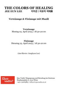 Vernissage:  "The Colors of Healing" - Ausstellung von Jee Eun LEE