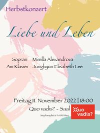 Herbstkonzert Liebe & Leben