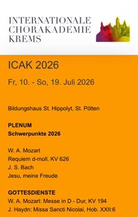 ICAK 2026 (Leitung: Erwin Ortner)