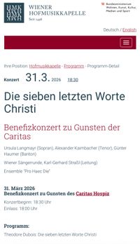 T. Dubois: Die sieben letzten Worte Christi - Wiener Sängerrunde