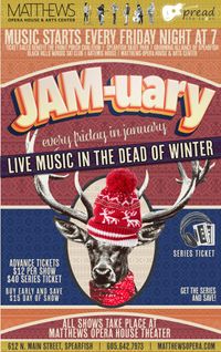 Jam-uary - Live Music Event at the Matthews Opera House!  Randy Hedge with Carly Winterstein, fiddle, and Brian Eberhard, bass